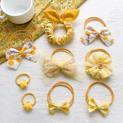 Bērnu matu virve meitenei taurīte matu kaklasaite matu aplis elastīga lente matu kaklasaite elastīga lente maza meitene elastīga matu lente matu aksesuāri