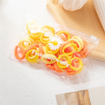 Εκπτώσεις Ελαστικές κορδέλες μαλλιών χρώματος καραμέλας για κορίτσια Baby Cute Hair Tie Παιδικά μαλλιά Scrunchie Μόδα σχοινί μαλλιών Αξεσουάρ μαλλιών