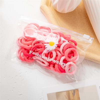 Εκπτώσεις Ελαστικές κορδέλες μαλλιών χρώματος καραμέλας για κορίτσια Baby Cute Hair Tie Παιδικά μαλλιά Scrunchie Μόδα σχοινί μαλλιών Αξεσουάρ μαλλιών