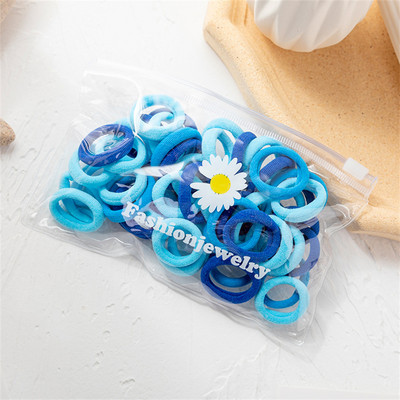 Εκπτώσεις Ελαστικές κορδέλες μαλλιών χρώματος καραμέλας για κορίτσια Baby Cute Hair Tie Παιδικά μαλλιά Scrunchie Μόδα σχοινί μαλλιών Αξεσουάρ μαλλιών