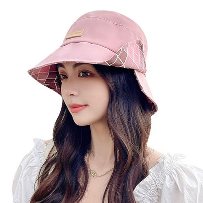 Modni šeširi za sunčanje Ženske pamučne ljetne ribarske kape Tinejdžerski šešir za sportski ribolov na otvorenom Panama šešir