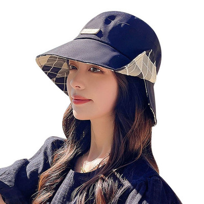 Modni šeširi za sunčanje Ženske pamučne ljetne ribarske kape Tinejdžerski šešir za sportski ribolov na otvorenom Panama šešir