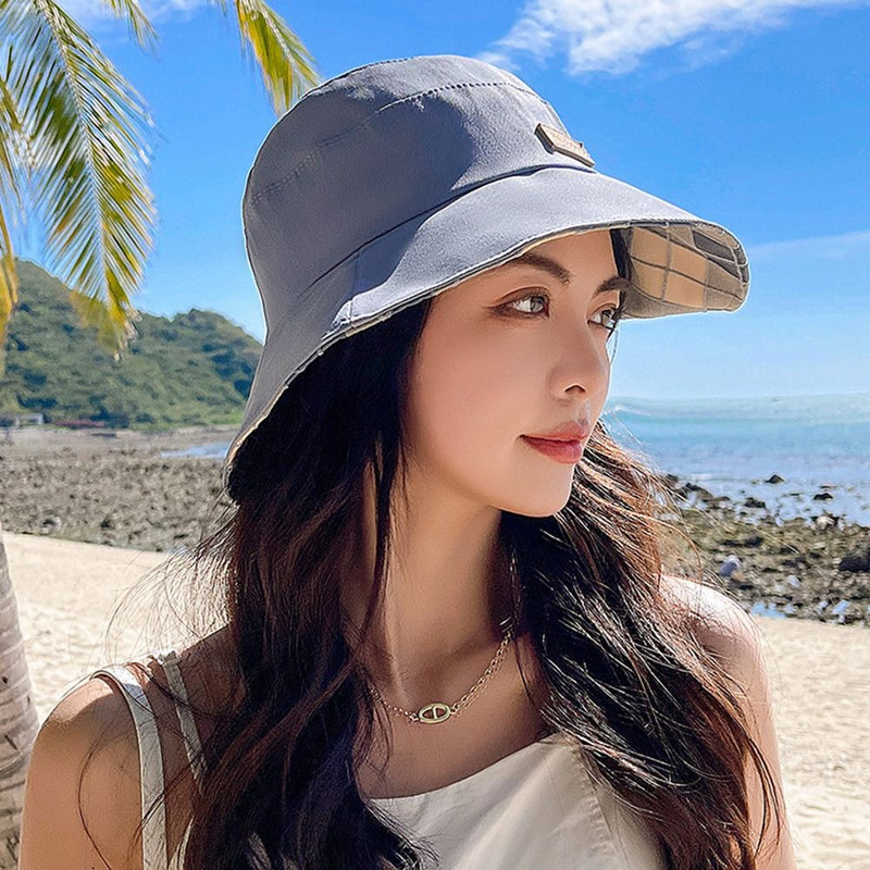 Modni šeširi za sunčanje Ženske pamučne ljetne ribarske kape Tinejdžerski šešir za sportski ribolov na otvorenom Panama šešir