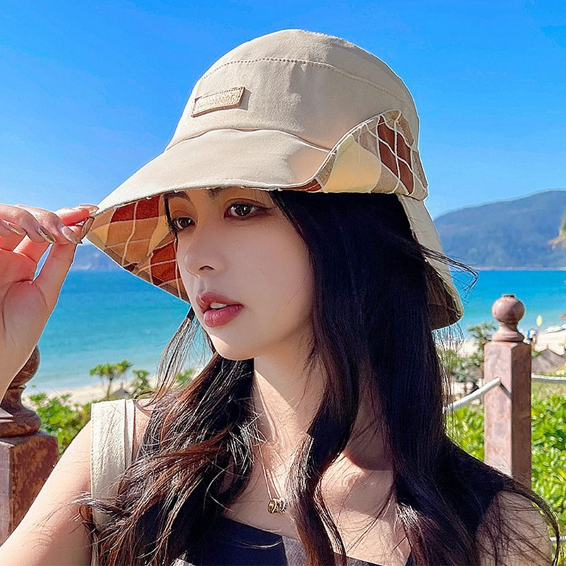 Modni šeširi za sunčanje Ženske pamučne ljetne ribarske kape Tinejdžerski šešir za sportski ribolov na otvorenom Panama šešir