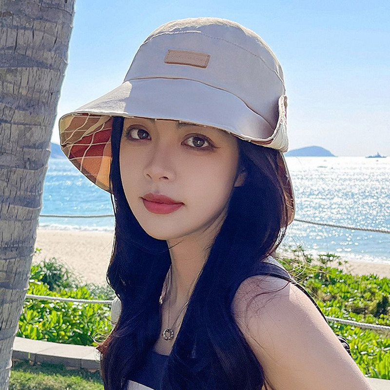 Modni šeširi za sunčanje Ženske pamučne ljetne ribarske kape Tinejdžerski šešir za sportski ribolov na otvorenom Panama šešir
