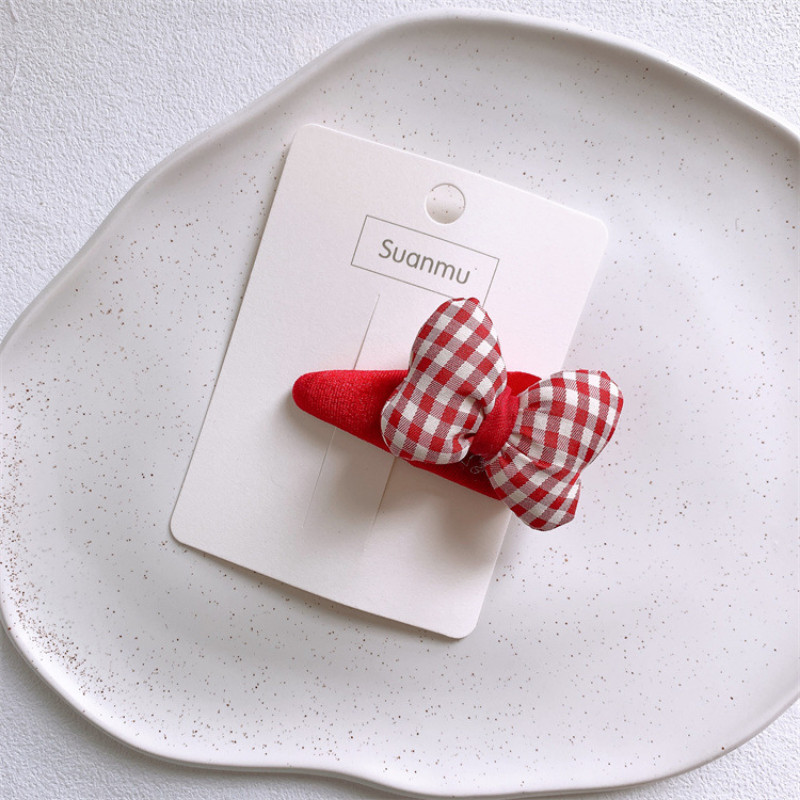 2022. Nova modna korejska slatka princeza Ukosnice s kravatom Dječja slatka crvena karirana mašna Gumica za kosu Uže za kosu Dodaci za kosu