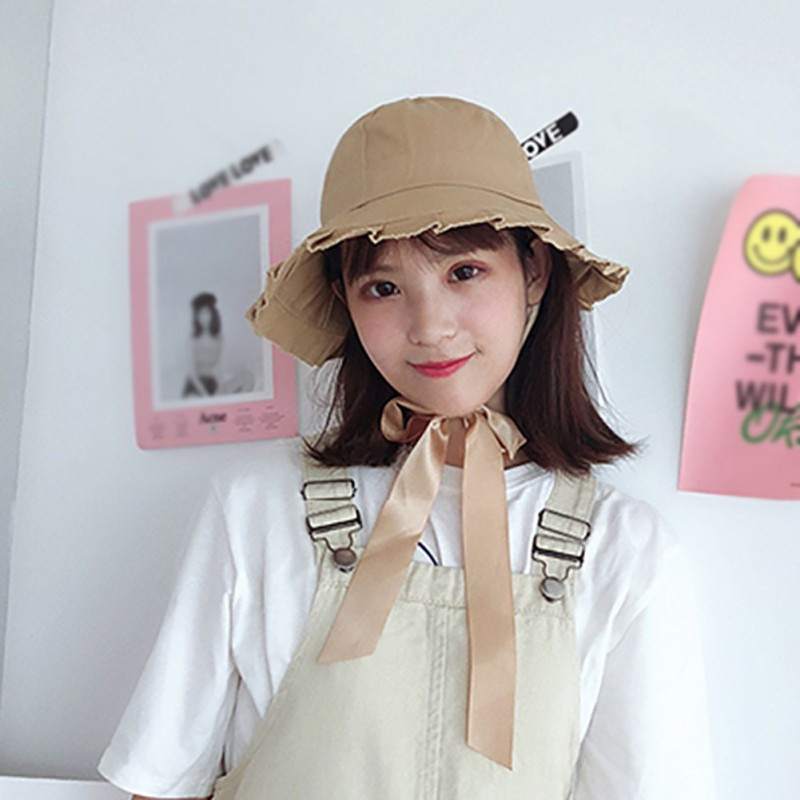 Moteriška vasaros kepurė Moteriška mada Vasaros moteriška kepurė nuo saulės Kibiro kepurė Miela, masyvi lankas, suvarstoma, raukinama skrybėlė