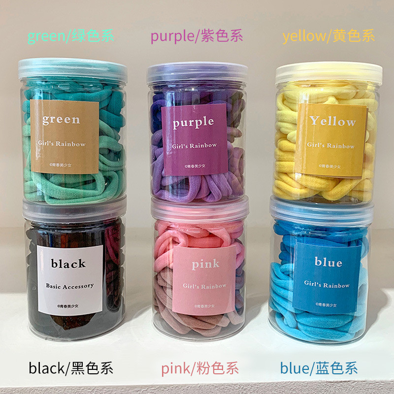 30/50 kom. Elastične trake za kosu Vezica za konjski rep Šarene gumice za kosu Elastique Femme Dodaci za kosu za djevojčice 머리끈