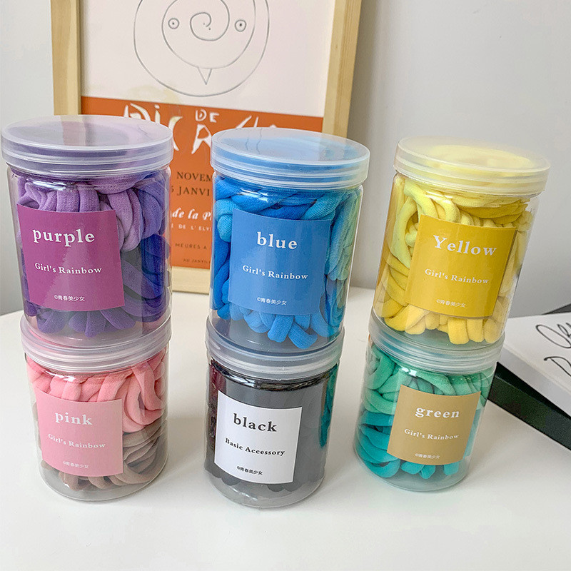 30/50 kom. Elastične trake za kosu Vezica za konjski rep Šarene gumice za kosu Elastique Femme Dodaci za kosu za djevojčice 머리끈