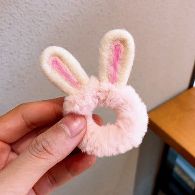 1 buc inel drăguț de păr urechi de iepure cap frânghie broască toc de păr accesorii de păr pentru femei fete inele de păr din desene animate