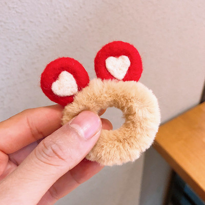 1 buc inel drăguț de păr urechi de iepure cap frânghie broască toc de păr accesorii de păr pentru femei fete inele de păr din desene animate