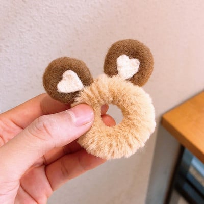 1 buc inel drăguț de păr urechi de iepure cap frânghie broască toc de păr accesorii de păr pentru femei fete inele de păr din desene animate