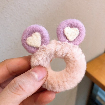 1 buc inel drăguț de păr urechi de iepure cap frânghie broască toc de păr accesorii de păr pentru femei fete inele de păr din desene animate