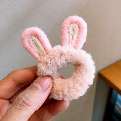 1 buc inel drăguț de păr urechi de iepure cap frânghie broască toc de păr accesorii de păr pentru femei fete inele de păr din desene animate