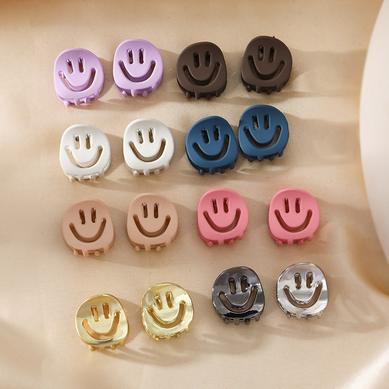 2kom/lot Mix Djevojčice Slatki smajlić za žene Metalne kandže za kosu Dječje kopče za kosu Ukosnice Djeca sa zubima Dodaci za kosu