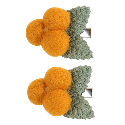 2 bucăți de agrafă de păr cu fundă florală de in pentru fetiță, minge de pluș, agrafe cu flori de margarete, accesorii pentru păr pentru copii.