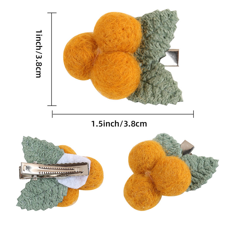 2 bucăți de agrafă de păr cu fundă florală de in pentru fetiță, minge de pluș, agrafe cu flori de margarete, accesorii pentru păr pentru copii.