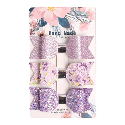 3 komada sirena 9x3 cm mašne za kosu Svjetlucava kopča za kosu Ružičasto zlato Svjetlucava kožna lijepa traka za glavu Ukosnice Princess Party ukras