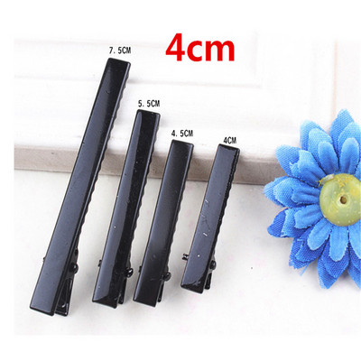 50 vnt. / part. Korėjietiško stiliaus moteriškų plaukų aksesuarai rankų darbo „pasidaryk pats“ plaukų segtukas, paprastas juodas ančiuko plaukų segtukas „Barrette“ plaukų segtukas