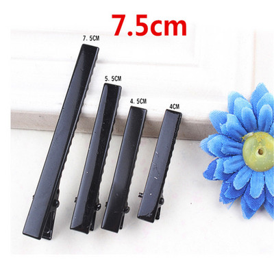 50 vnt. / part. Korėjietiško stiliaus moteriškų plaukų aksesuarai rankų darbo „pasidaryk pats“ plaukų segtukas, paprastas juodas ančiuko plaukų segtukas „Barrette“ plaukų segtukas