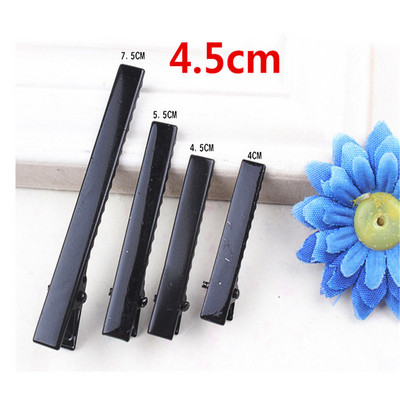 50 vnt. / part. Korėjietiško stiliaus moteriškų plaukų aksesuarai rankų darbo „pasidaryk pats“ plaukų segtukas, paprastas juodas ančiuko plaukų segtukas „Barrette“ plaukų segtukas