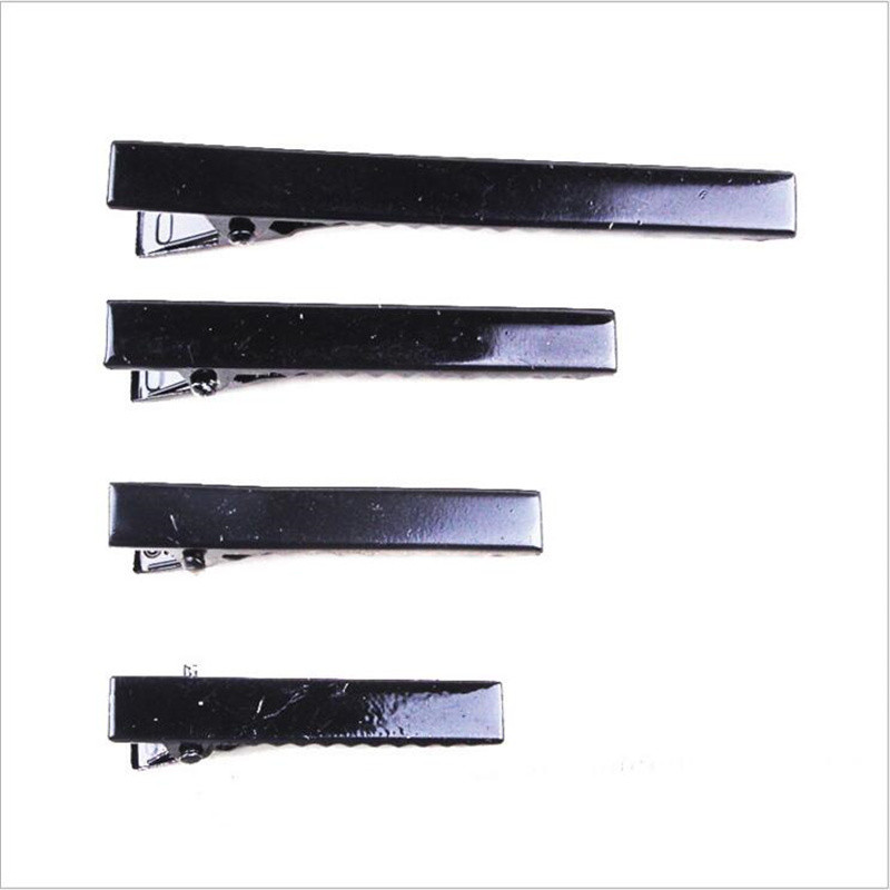 50 vnt. / part. Korėjietiško stiliaus moteriškų plaukų aksesuarai rankų darbo „pasidaryk pats“ plaukų segtukas, paprastas juodas ančiuko plaukų segtukas „Barrette“ plaukų segtukas