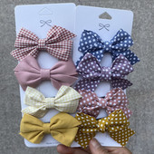 4 bucăți/set 2021 noi agrafe de păr drăguțe pentru fete mici, fundite de păr cu puncte, agrafe pentru copii, agrafe de păr metalice pentru copii, accesorii kawaii