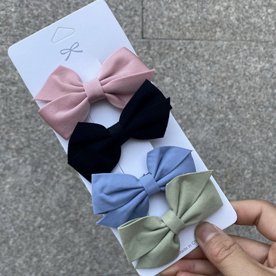 4 bucăți/set 2021 noi agrafe de păr drăguțe pentru fete mici, fundite de păr cu puncte, agrafe pentru copii, agrafe de păr metalice pentru copii, accesorii kawaii