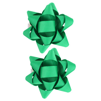 2 bucăți/set agrafe de păr cu panglică cu grosgrain de Crăciun pentru fetițe, agrafe cu flori, agrafe pentru festival, accesorii pentru păr