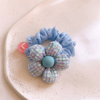 2023 de primăvară, nouă modă coreeană, accesorii de păr pentru copii, fetiță dulce, frumoasă, colorată, cu paiete, frânghie de păr pentru intestinul subțire