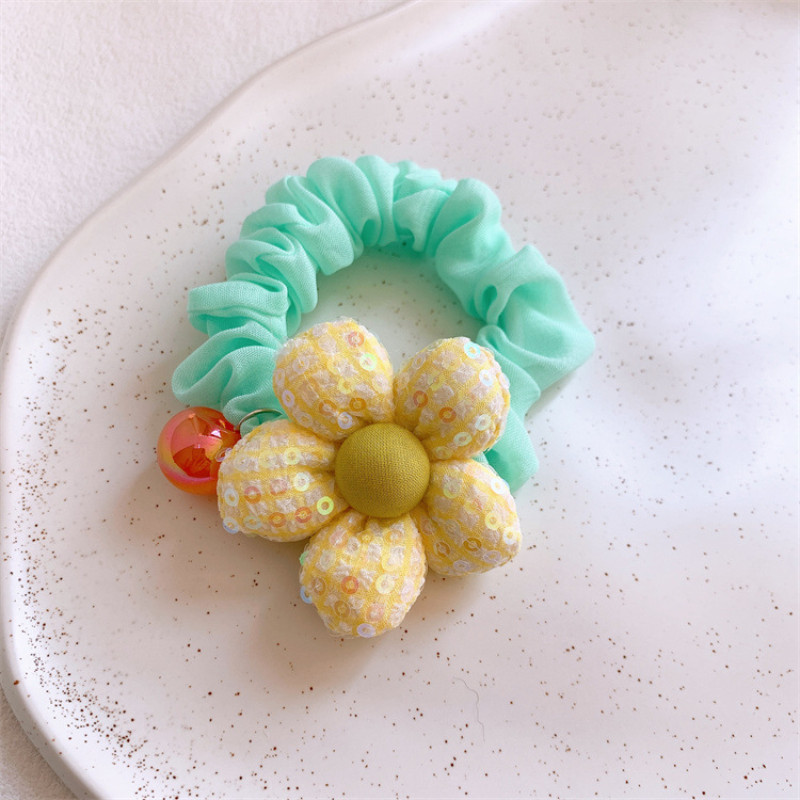 2023 de primăvară, nouă modă coreeană, accesorii de păr pentru copii, fetiță dulce, frumoasă, colorată, cu paiete, frânghie de păr pentru intestinul subțire