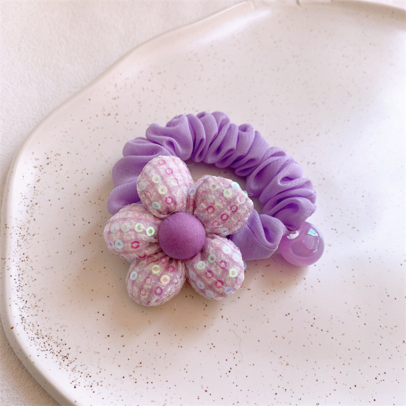 2023 de primăvară, nouă modă coreeană, accesorii de păr pentru copii, fetiță dulce, frumoasă, colorată, cu paiete, frânghie de păr pentru intestinul subțire