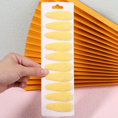 10db/szett női tömör plüss vízcsepp formájú hajkapcsok cuki lányoknak csíptetős Hajtűcsavarok fejfedők gyerekeknek hajkiegészítők