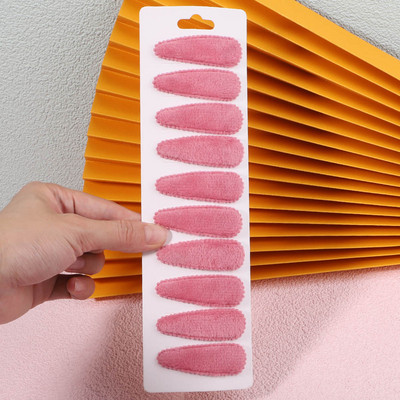 10db/szett női tömör plüss vízcsepp formájú hajkapcsok cuki lányoknak csíptetős Hajtűcsavarok fejfedők gyerekeknek hajkiegészítők