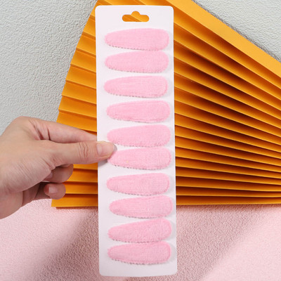 10db/szett női tömör plüss vízcsepp formájú hajkapcsok cuki lányoknak csíptetős Hajtűcsavarok fejfedők gyerekeknek hajkiegészítők