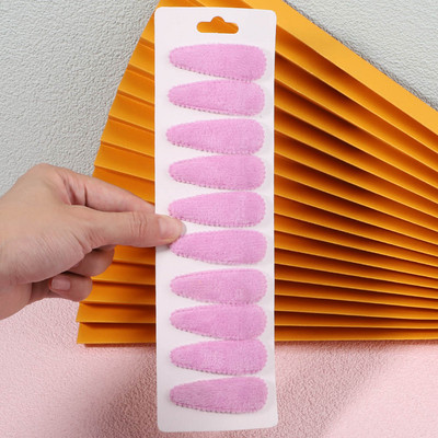 10db/szett női tömör plüss vízcsepp formájú hajkapcsok cuki lányoknak csíptetős Hajtűcsavarok fejfedők gyerekeknek hajkiegészítők