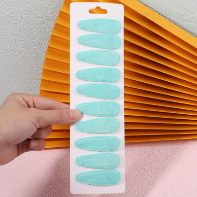 10db/szett női tömör plüss vízcsepp formájú hajkapcsok cuki lányoknak csíptetős Hajtűcsavarok fejfedők gyerekeknek hajkiegészítők