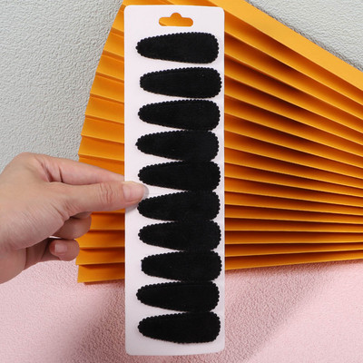 10db/szett női tömör plüss vízcsepp formájú hajkapcsok cuki lányoknak csíptetős Hajtűcsavarok fejfedők gyerekeknek hajkiegészítők