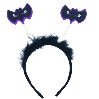 Gyerekek halloween éjszakai öltözködés haj karika lány fiú toll tavaszi tekercs sütőtök denevér hajgumi Ünnepelj Halloween Party Cosplay