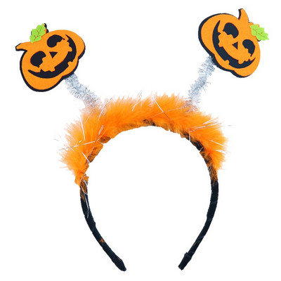 Gyerekek halloween éjszakai öltözködés haj karika lány fiú toll tavaszi tekercs sütőtök denevér hajgumi Ünnepelj Halloween Party Cosplay