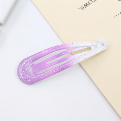 20 vnt./pora Plaukų aksesuarai Milteliai Varvantys plaukų segtukai Gradiento spalva Barrette Korėjos plaukų segtukai Dažai Galvos apdangalai Plaukų segtukai mergaitėms