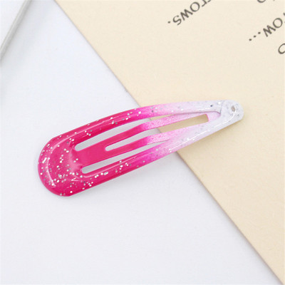 20 vnt./pora Plaukų aksesuarai Milteliai Varvantys plaukų segtukai Gradiento spalva Barrette Korėjos plaukų segtukai Dažai Galvos apdangalai Plaukų segtukai mergaitėms