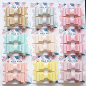 Slatki dječji dodatak za kosu 2 kom/kartica zakolka dlâ vol Prekrasna mašna PU kožne kopče za kosu za žene Slatke ukosnice za djevojke