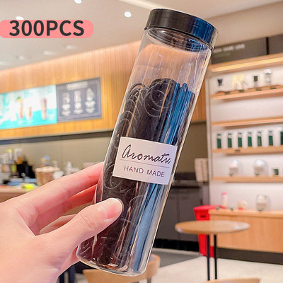 300 kom/kutiji Gumice za kosu u boji slatkiša Gumice za djevojčice Gumice za kosu Traka za kosu Držač za konjski rep Škrunci Prsteni za kosu Dodaci