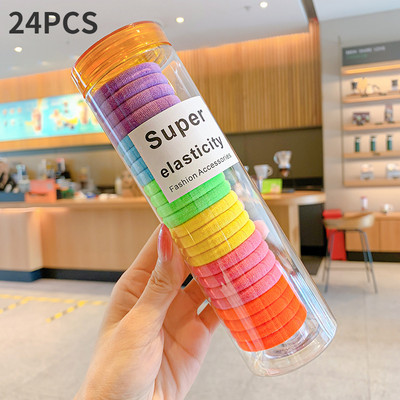 300 kom/kutiji Gumice za kosu u boji slatkiša Gumice za djevojčice Gumice za kosu Traka za kosu Držač za konjski rep Škrunci Prsteni za kosu Dodaci