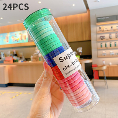 300 kom/kutiji Gumice za kosu u boji slatkiša Gumice za djevojčice Gumice za kosu Traka za kosu Držač za konjski rep Škrunci Prsteni za kosu Dodaci