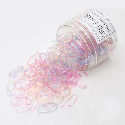 300 kom/kutiji Gumice za kosu u boji slatkiša Gumice za djevojčice Gumice za kosu Traka za kosu Držač za konjski rep Škrunci Prsteni za kosu Dodaci