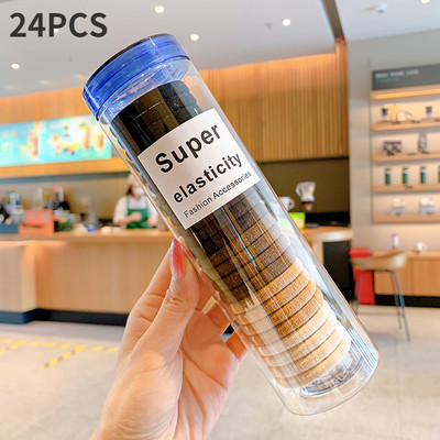 300 kom/kutiji Gumice za kosu u boji slatkiša Gumice za djevojčice Gumice za kosu Traka za kosu Držač za konjski rep Škrunci Prsteni za kosu Dodaci