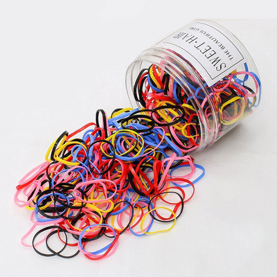 300 kom/kutiji Gumice za kosu u boji slatkiša Gumice za djevojčice Gumice za kosu Traka za kosu Držač za konjski rep Škrunci Prsteni za kosu Dodaci