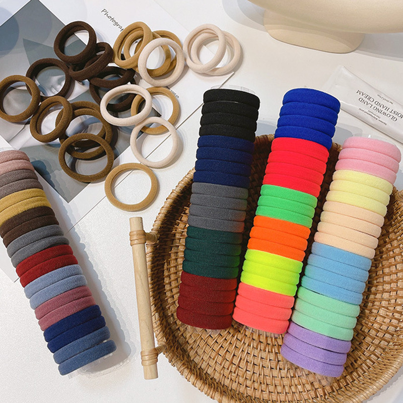 300 kom/kutiji Gumice za kosu u boji slatkiša Gumice za djevojčice Gumice za kosu Traka za kosu Držač za konjski rep Škrunci Prsteni za kosu Dodaci